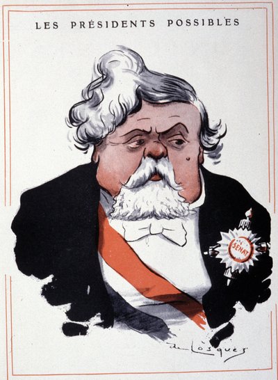 Portret Armanda Fallièresa (1841 - 1931), francuskiego męża stanu, autorstwa Losques. autorstwa Daniel de Losques
