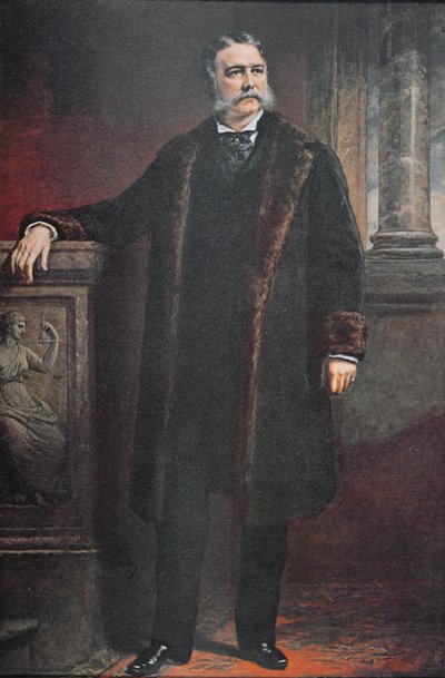 Prezydent Chester A. Arthur (kolor lito) autorstwa Daniel (after) Huntington