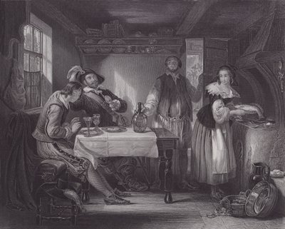 Gil Blas w Pennaflor (grawerowanie) autorstwa Daniel (after) Maclise