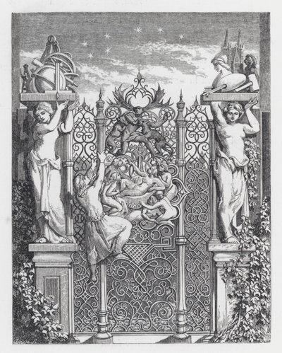 Ilustracja do wiersza Tennysona Księżniczka (rycina) autorstwa Daniel (after) Maclise