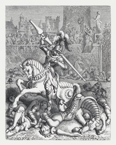 Ilustracja do wiersza Tennysona Księżniczka (rycina) autorstwa Daniel (after) Maclise