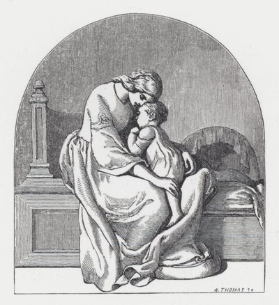 Ilustracja do wiersza Tennysona Księżniczka (rycina) autorstwa Daniel (after) Maclise