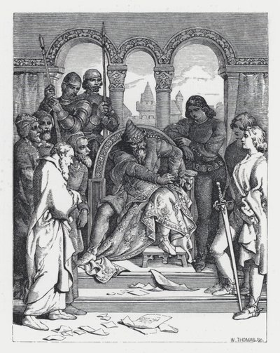 Ilustracja do wiersza Tennysona Księżniczka (rycina) autorstwa Daniel (after) Maclise