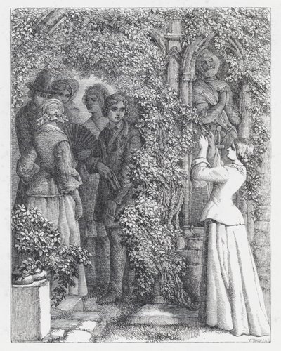 Ilustracja do wiersza Tennysona Księżniczka (rycina) autorstwa Daniel (after) Maclise