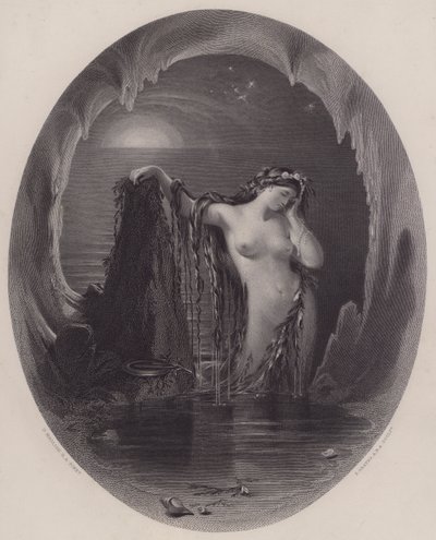 Pochodzenie harfy (rycina) autorstwa Daniel (after) Maclise