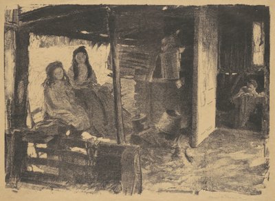 Bez tytułu (2 dziewczyny w stodole) autorstwa Daniel Albert Veresmith