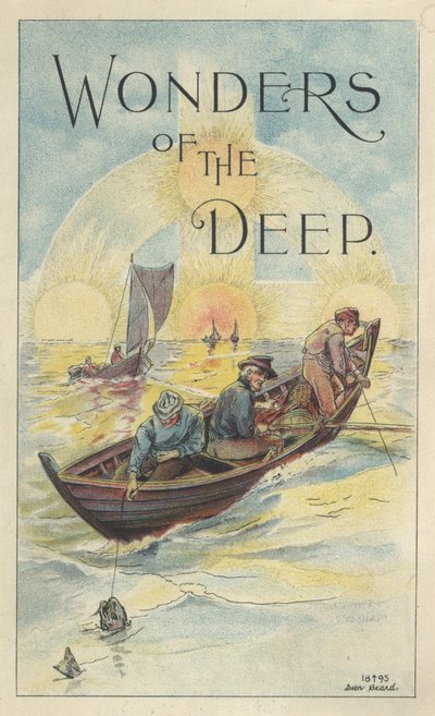 „Wonders of the Deep”, reklama Scotta Emulsion of Cod Liver Oil with Hypophosphites, 1895 autorstwa Daniel Carter Beard