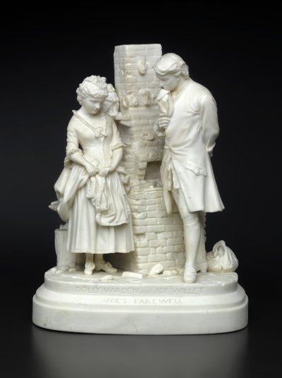Joes Farewell, projekt 1872-73 (porcelana nieszkliwiona) autorstwa Daniel Chester French