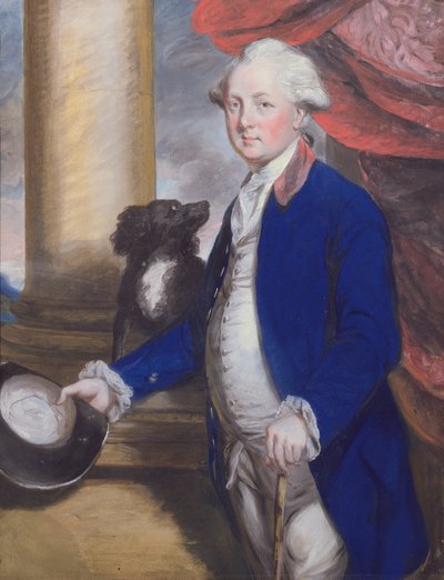 Henry (1725-1800) Lord Bridgeman (pastel) (patrz 239432 dla pary) autorstwa Daniel Gardner