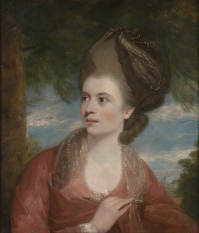 Portret malarki Angeliki Kauffmann, RA (1741-1807) autorstwa Daniel Gardner