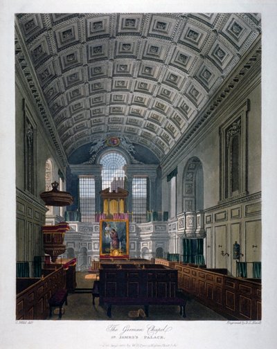 Widok wnętrza Kaplicy Królewskiej w St James