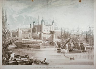 Tower of London, 1819. autorstwa Daniel Havell