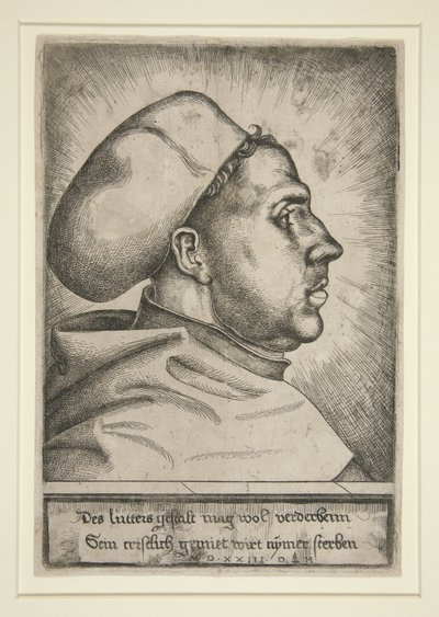 Marcin Luter, 1523 autorstwa Daniel Hopfer