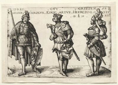 Trzech zacnych chrześcijan po 1516 r. autorstwa Daniel Hopfer