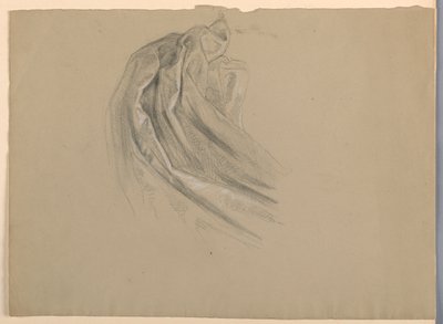 Studium draperii do „Magdaleny” autorstwa Daniel Huntington