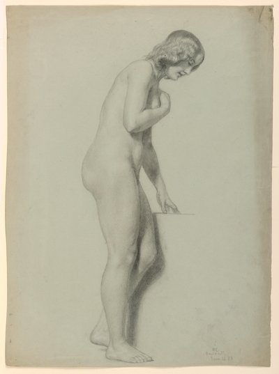 Rysunek, akt kobiecy, 1858 autorstwa Daniel Huntington
