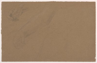 Rysunek, studia prawej ręki, 1850-60 autorstwa Daniel Huntington