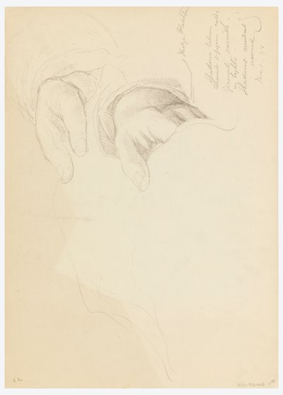 Rysunek, szkic do portretu Belli Worsham, 1878 r. autorstwa Daniel Huntington