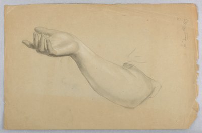 Rysunek, studium do "Lekcji dobroczynności", 1850 r. autorstwa Daniel Huntington