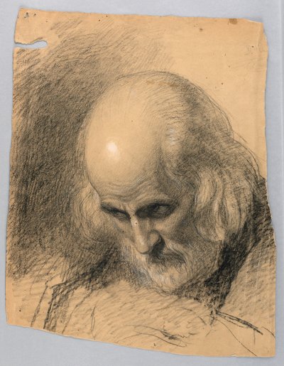 Rysunek, studium do "Lekcji dobroczynności", 1863 r. autorstwa Daniel Huntington