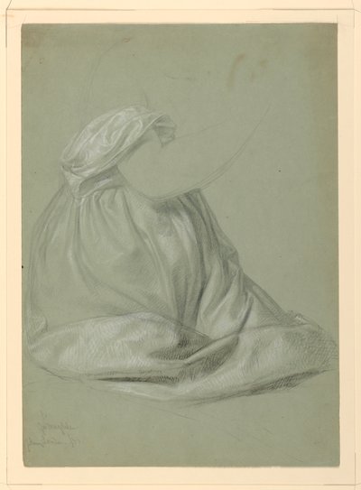Rysunek, Studium do "Magdaleny", D, 19 listopada 1852 r. autorstwa Daniel Huntington