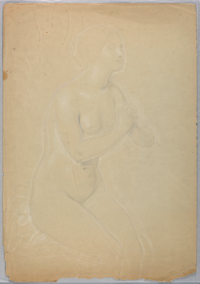 Rysunek, Studium do "Magdaleny", F, 1852 autorstwa Daniel Huntington