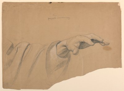 Rysunek, studium do "Komunii t", 1844 r. autorstwa Daniel Huntington