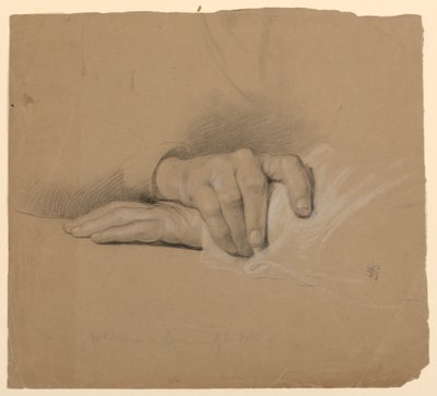 Rysunek, studium do "Komunii t", 1844 r. autorstwa Daniel Huntington