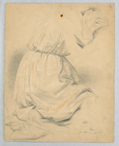 Rysunek, studium do "Komunii t", 1846 r. autorstwa Daniel Huntington