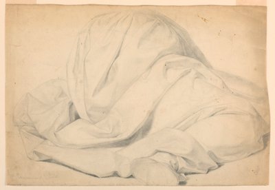 Rysunek, studium do "Komunii chorych", 1844-45 autorstwa Daniel Huntington