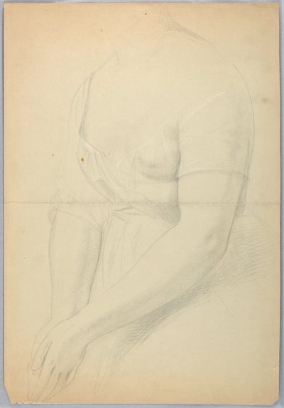 Rysunek, studium duplikatu "C", 1850 r. autorstwa Daniel Huntington