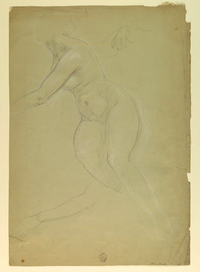 Rysunek, studium do filmu "Sprawiedliwość i Pe", 1886 r. autorstwa Daniel Huntington