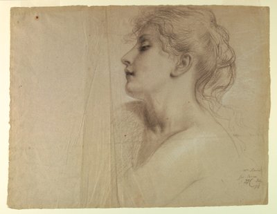 Rysunek, studium do filmu "Sprawiedliwość i Pe", 7 lipca 1878 r. autorstwa Daniel Huntington