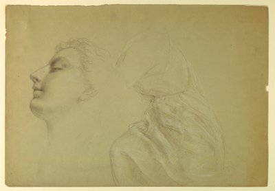 Rysunek, studium do filmu "Sprawiedliwość i pokój", 1886 r. autorstwa Daniel Huntington
