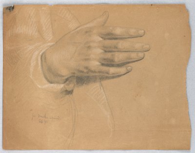 Rysunek, studium do "Martha Reprove", luty 1855 r. autorstwa Daniel Huntington