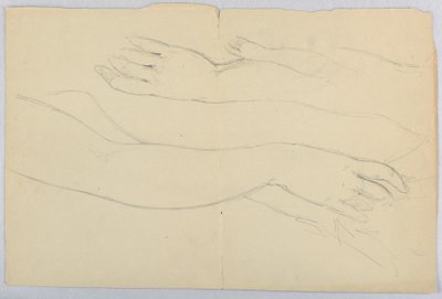 Rysunek, studium do "Martha Washing", 20 grudnia 1878 r. autorstwa Daniel Huntington