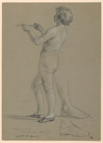 Rysunek, studium do "Przyjęcia u Marthy Washington", 1860 r. autorstwa Daniel Huntington