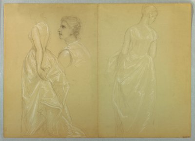 Rysunek, studium do "Pani Washingto", 1878-86 i 1860 autorstwa Daniel Huntington