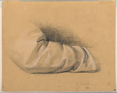 Rysunek, studium do "Lekcji świętości", 1844 autorstwa Daniel Huntington