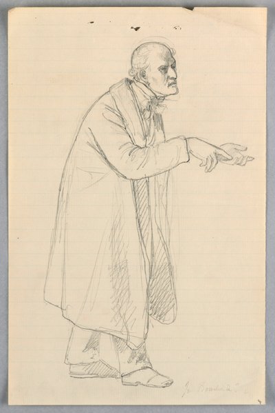 Rysunek, Studium dla "Grupy naukowej", 1858 r. autorstwa Daniel Huntington