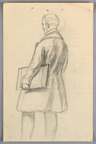 Rysunek, Studium dla "Grupy naukowej", 1858 r. autorstwa Daniel Huntington