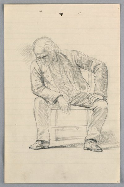 Rysunek, Studium dla "Grupy naukowej", 1858 r. autorstwa Daniel Huntington