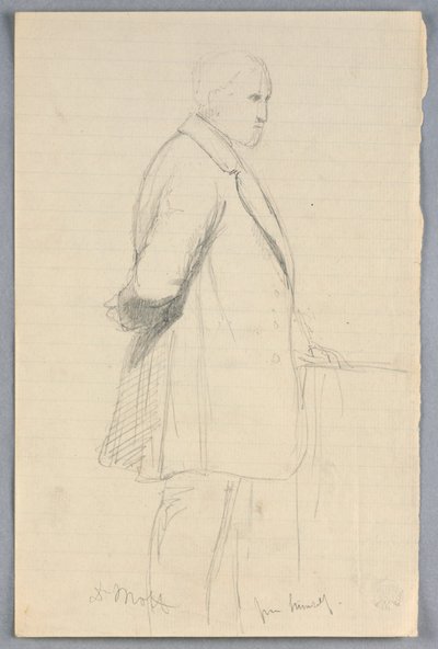 Rysunek, Studium dla "Grupy naukowej", 1858 r. autorstwa Daniel Huntington
