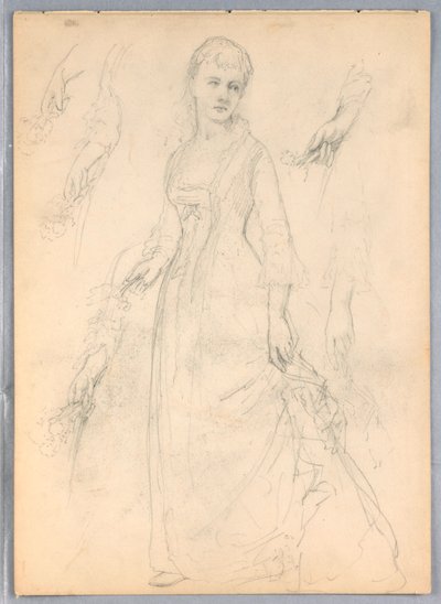 Rysunek, Studium do "Pokazu Tycjana", 1872 r. autorstwa Daniel Huntington