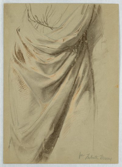 Rysunek, studium do filmu "Pieniądze z daniny", 1852 autorstwa Daniel Huntington