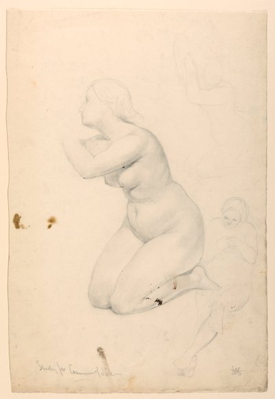 Studium postaci do „Komunia chorych” autorstwa Daniel Huntington