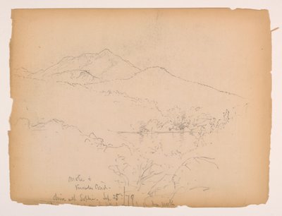 Fosa Mountain i Knowles Pond, New Hampshire autorstwa Daniel Huntington