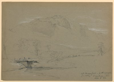 Mount Mansfield od Pleasant Valley Road, Cambridge, Vermont autorstwa Daniel Huntington