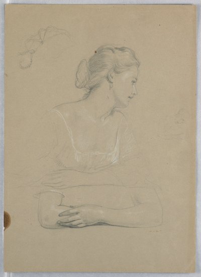 Studium do „Przyjęcia Marthy Washington” autorstwa Daniel Huntington
