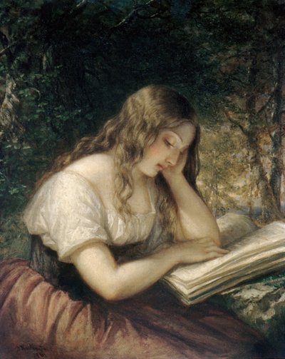 Studium w lesie, 1861. autorstwa Daniel Huntington